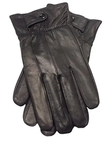 Reed Men's Genuine Leather Warm Lined Driving Gloves - Touchscreen Texting Compatible - Imported