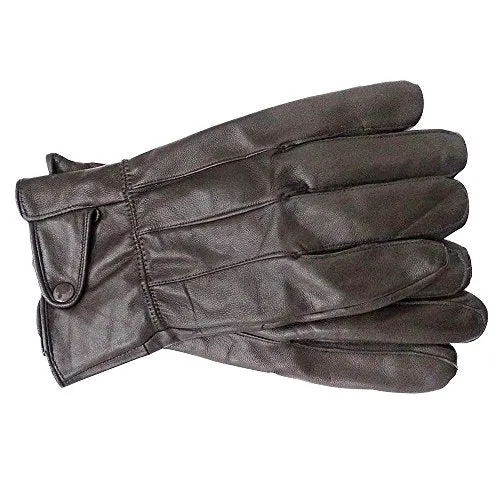 Reed Men's Genuine Leather Warm Lined Driving Gloves - Touchscreen Texting Compatible - Imported