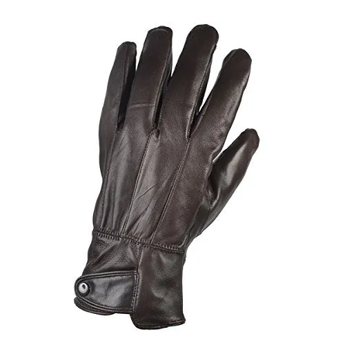 Reed Men's Genuine Leather Warm Lined Driving Gloves - Touchscreen Texting Compatible - Imported