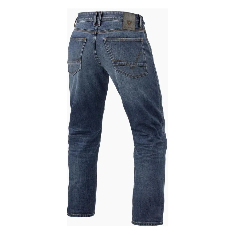 Revit Lombard 3 Regular Fit Denim Jeans Medium Blue Stone