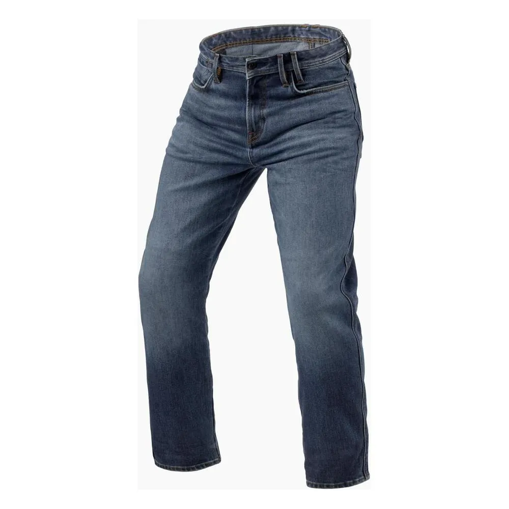 Revit Lombard 3 Regular Fit Denim Jeans Medium Blue Stone