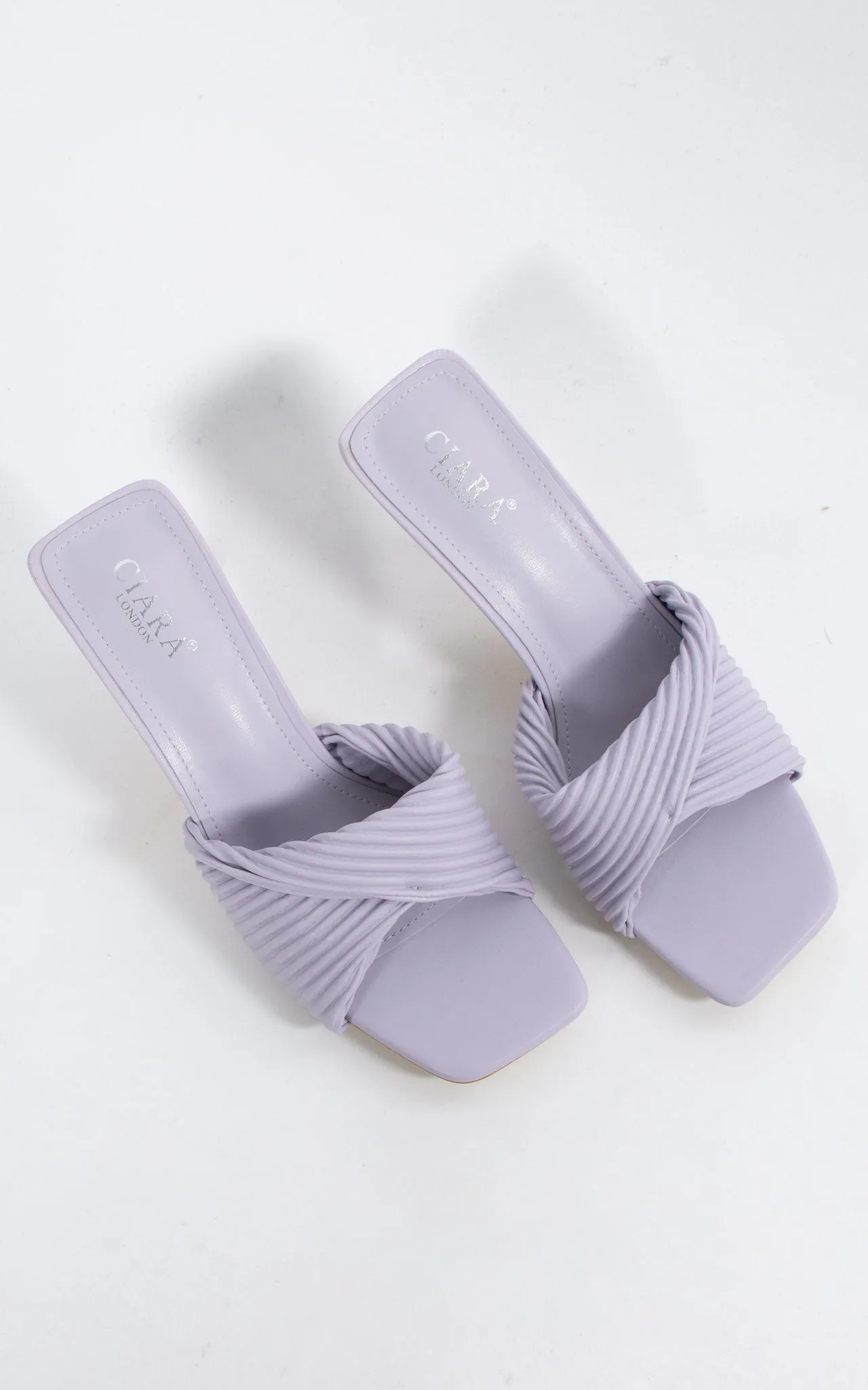 Ribbed Mule| Lilac