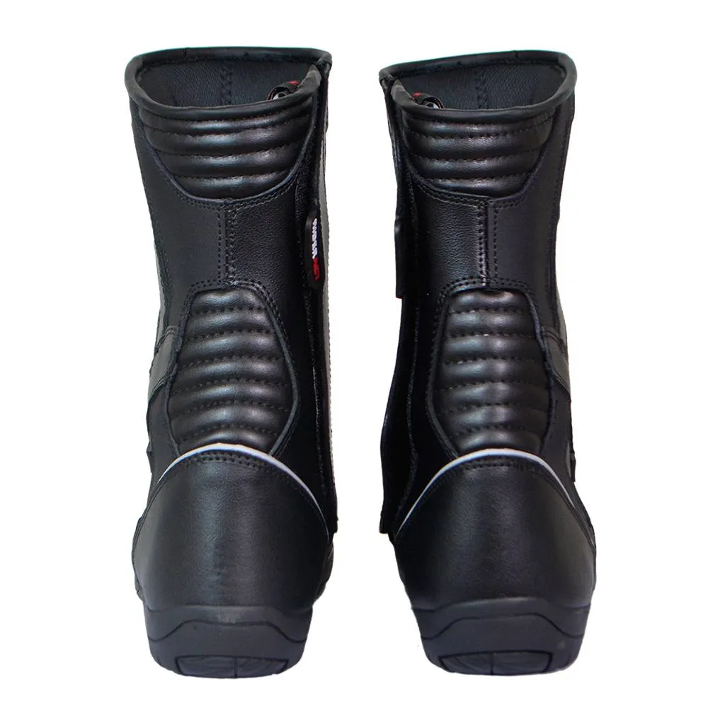 RIDERACT® Waterproof Motorcycle Boots Black Surface