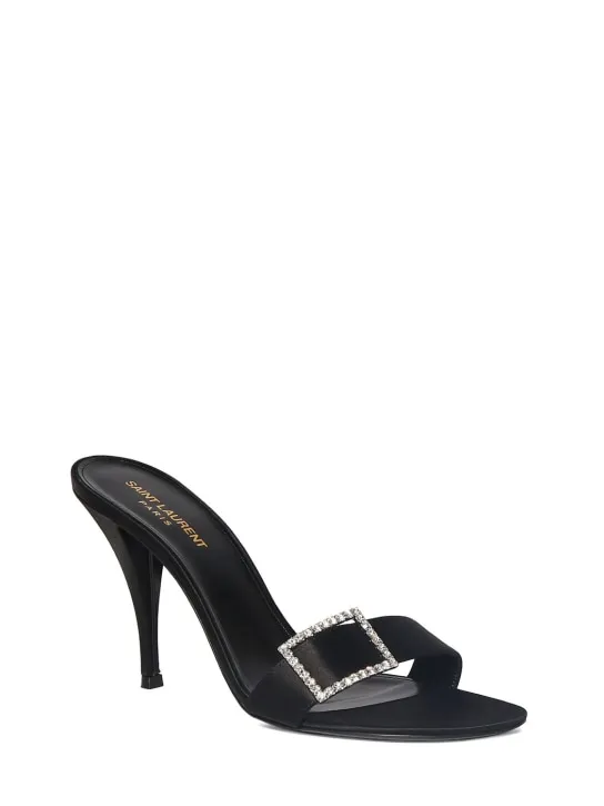 Saint Laurent   90mm Simone satin mule sandals 