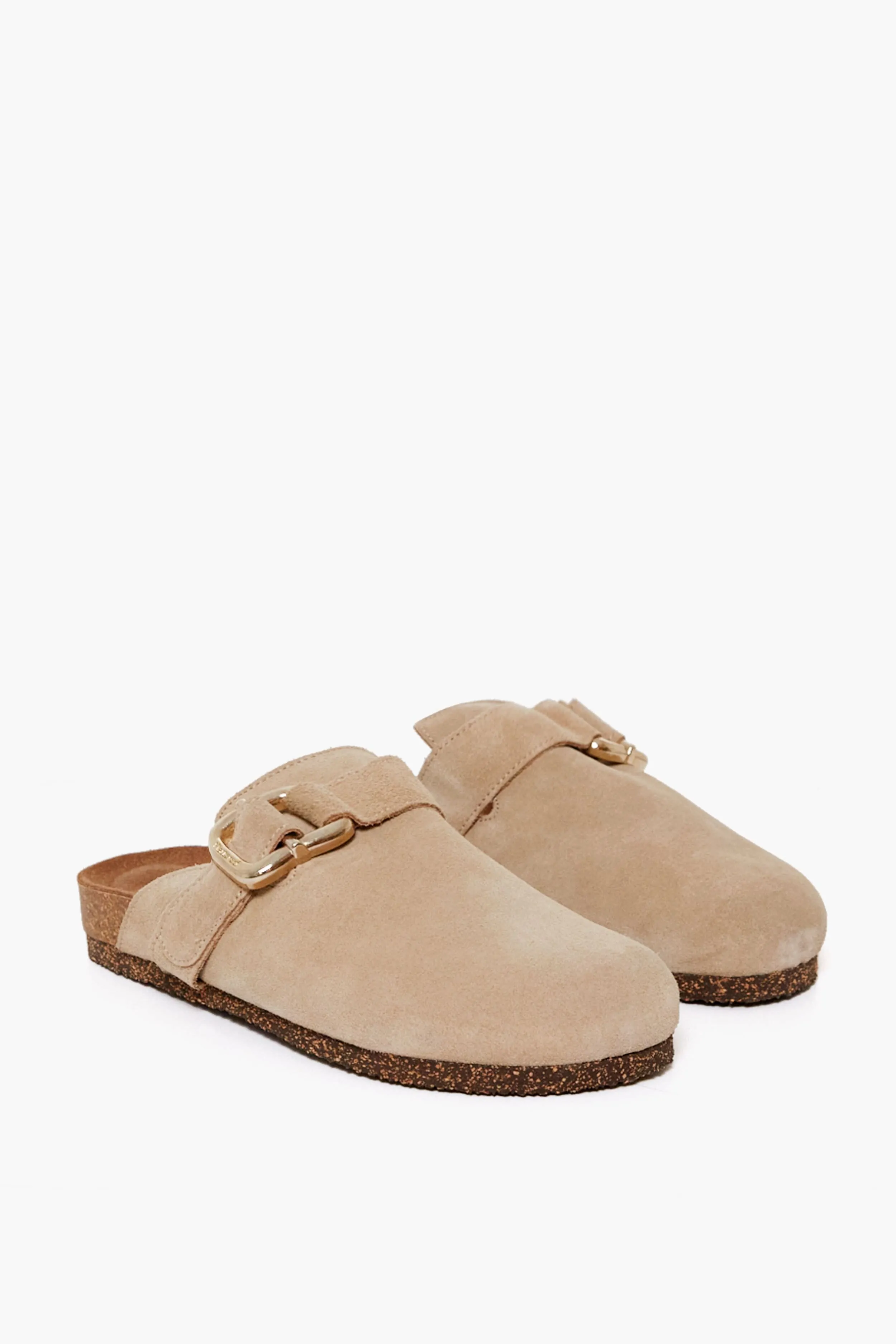 Sand Suede Cara Slides