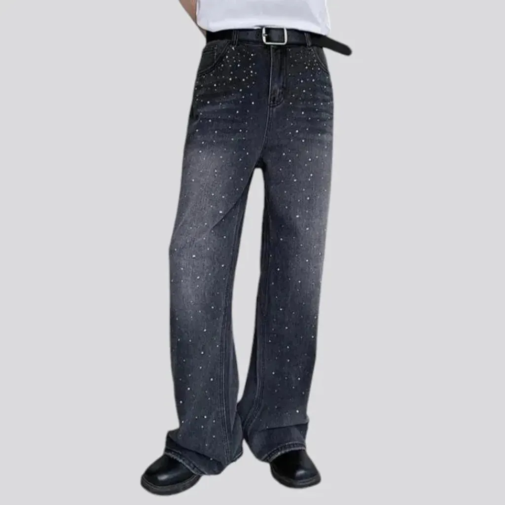 Sanded boho vintage fit men's jeans