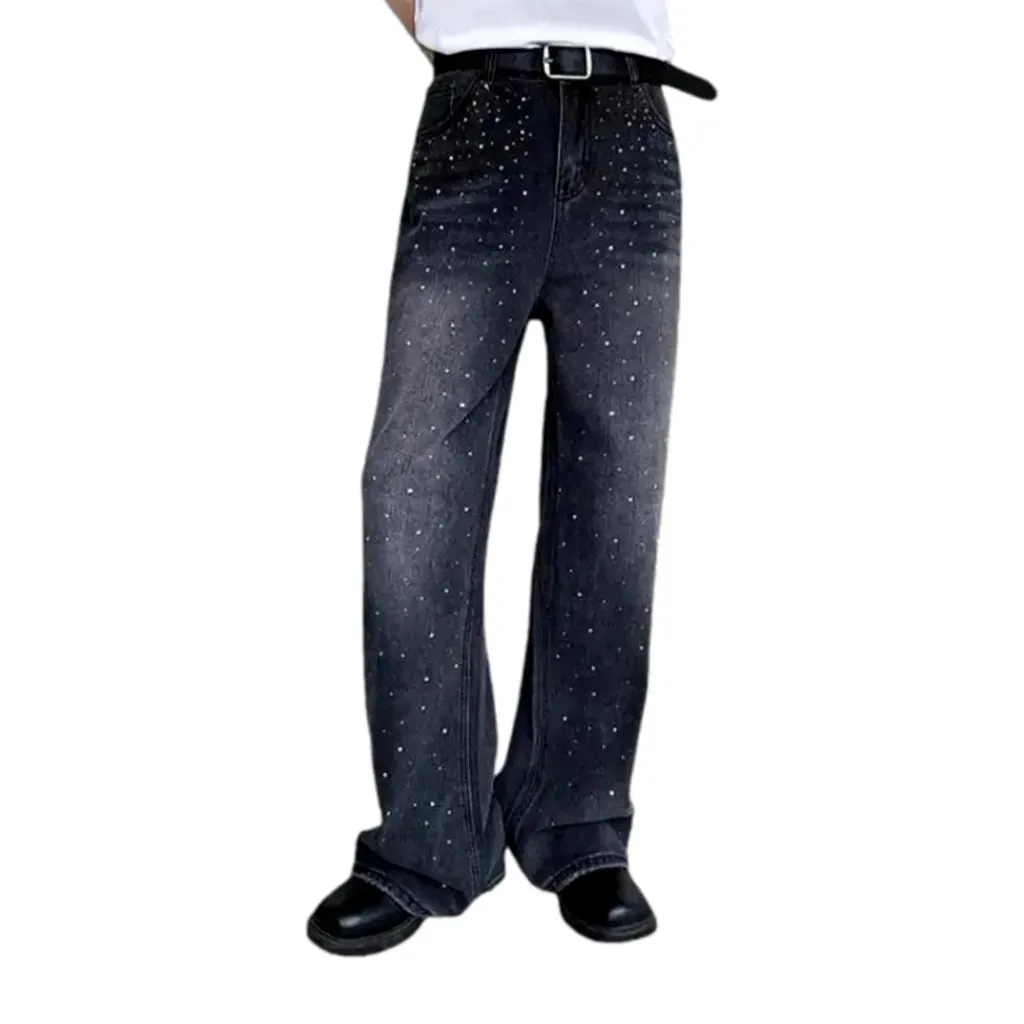 Sanded boho vintage fit men's jeans