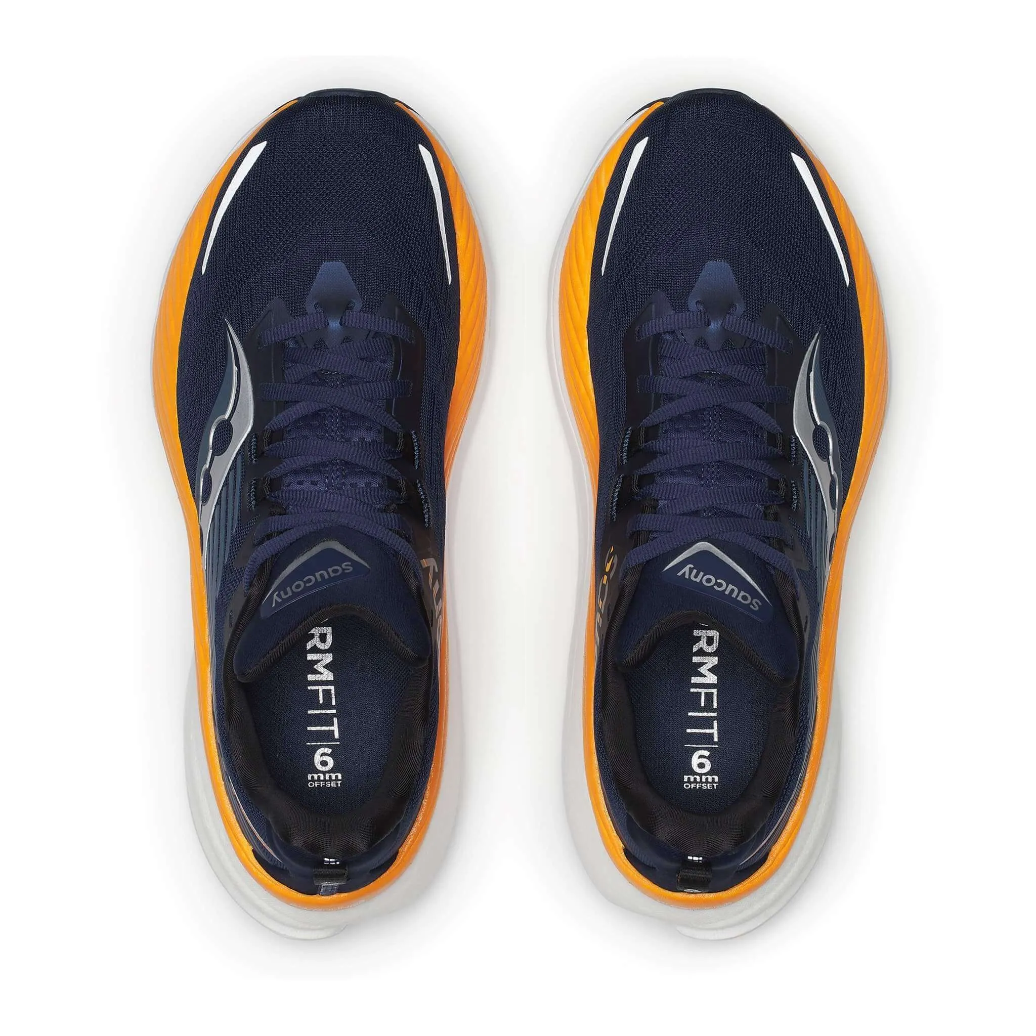 Saucony | Men's Hurricane 24 Running Shoes - Navy/Peel