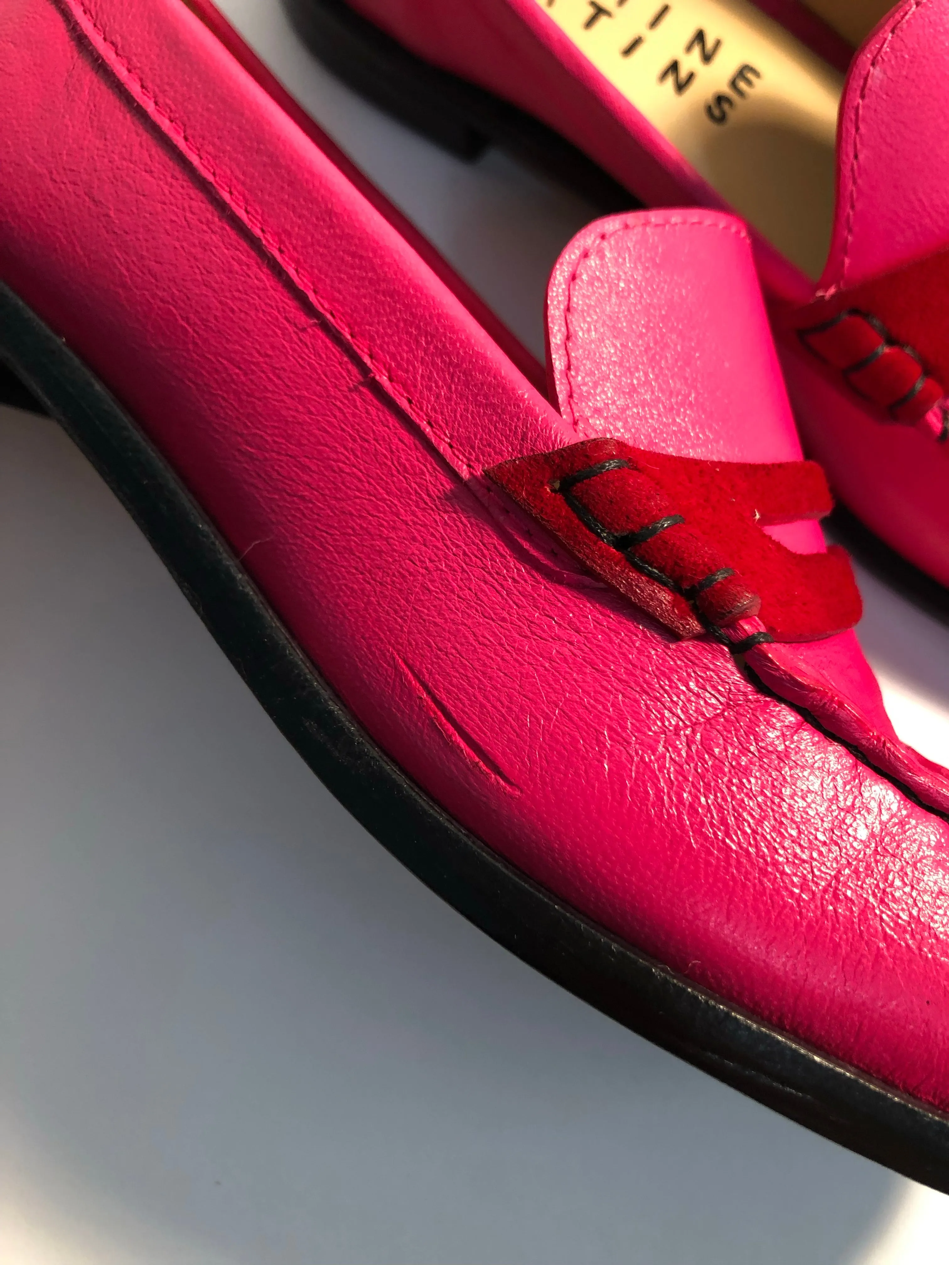 Size 8- Fuchsia Pink Penny Loafer