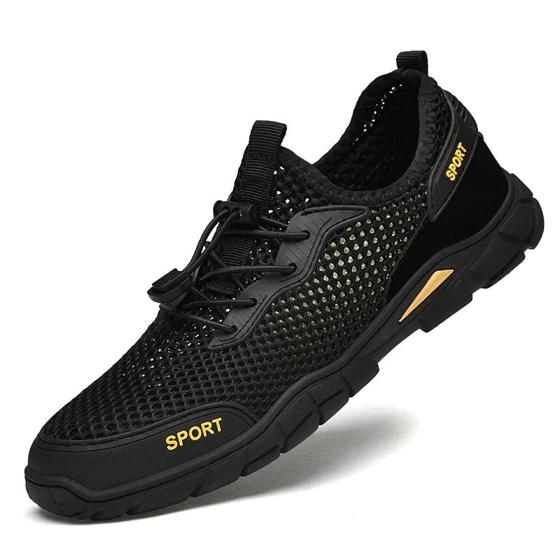 Soft Flat Comfortable Driving Mesh Shoes