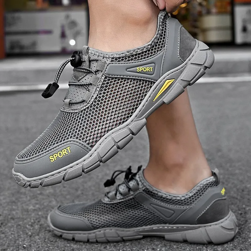 Soft Flat Comfortable Driving Mesh Shoes