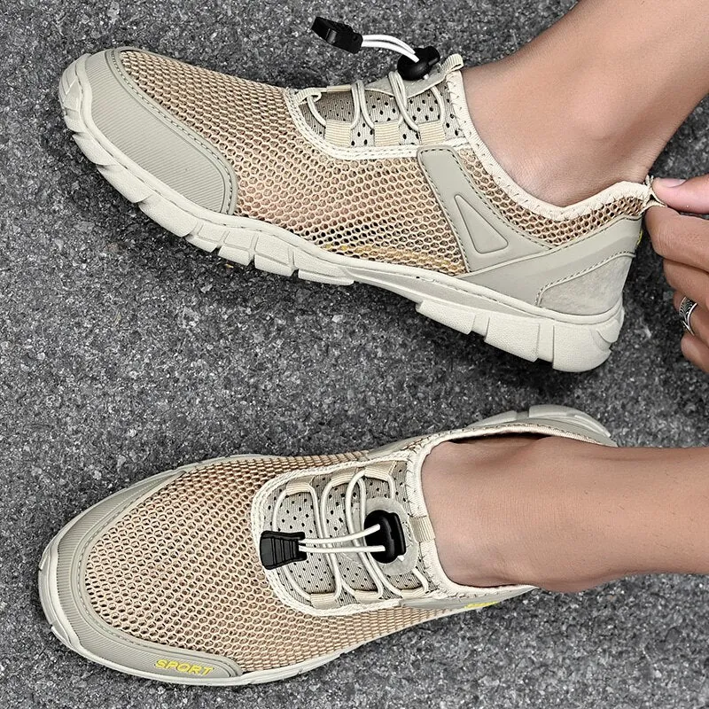 Soft Flat Comfortable Driving Mesh Shoes