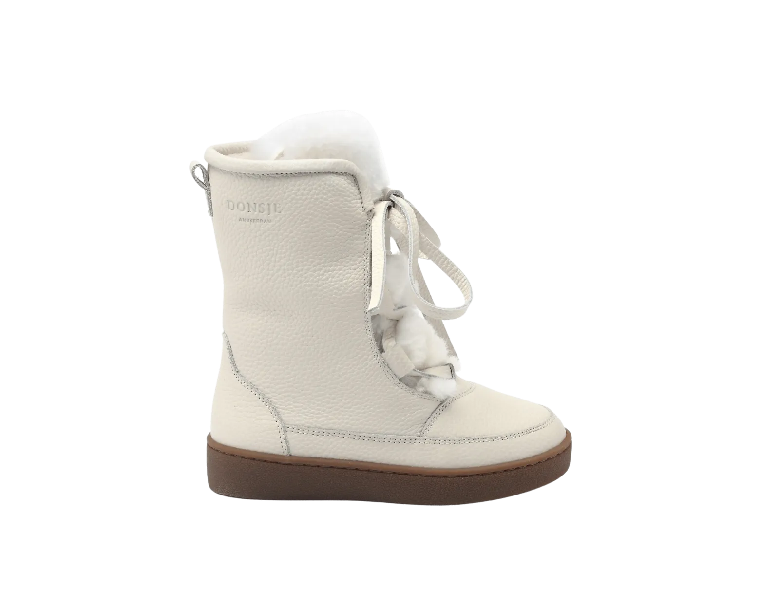 Sonny Boots | Off White Leather