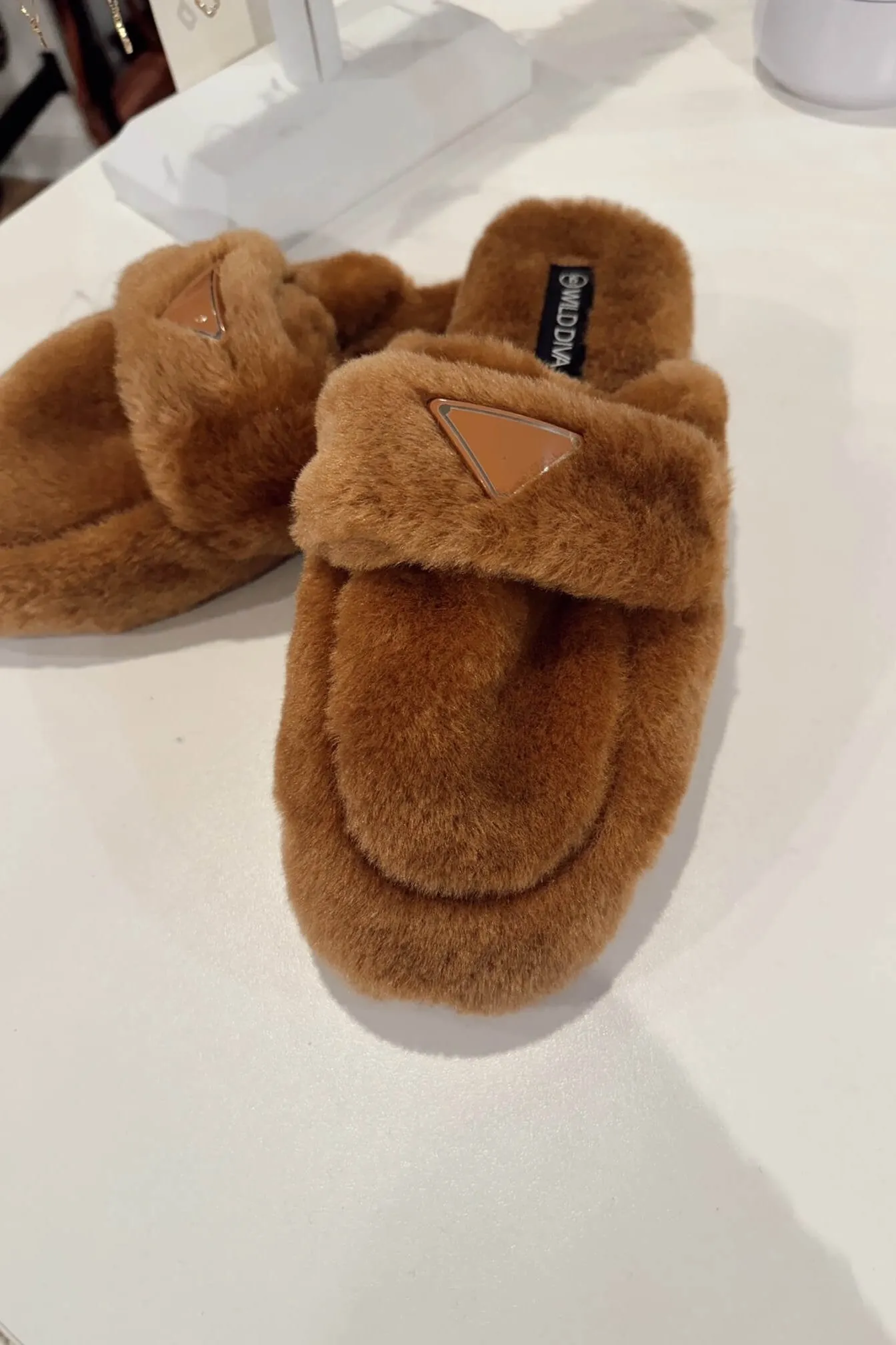 Soul Mate Faux Fur Slip On Mule