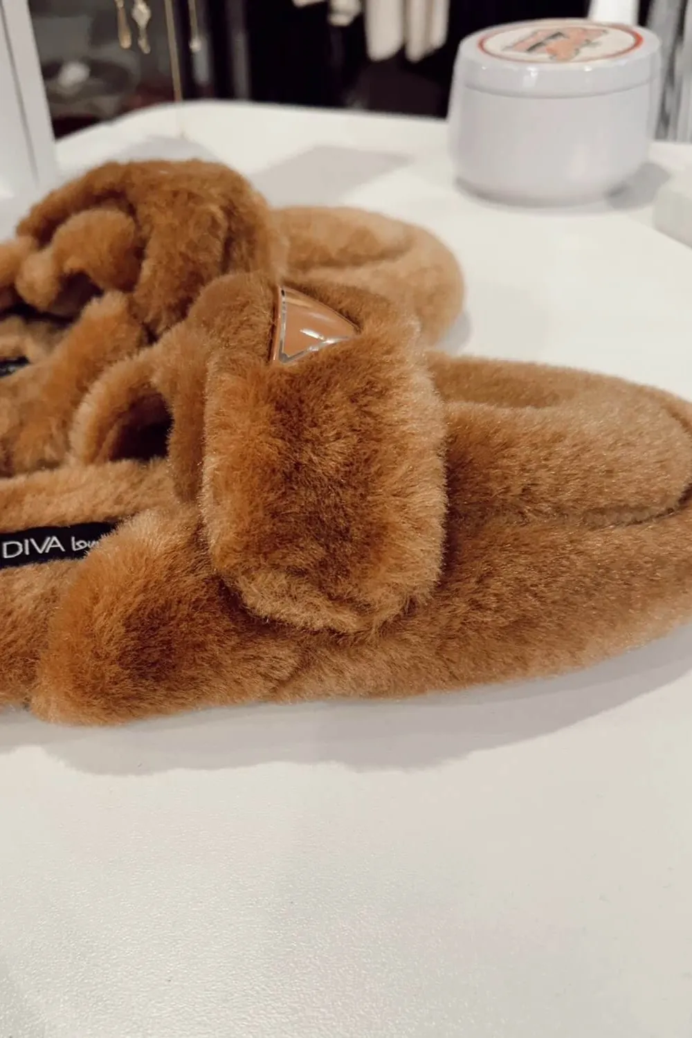 Soul Mate Faux Fur Slip On Mule