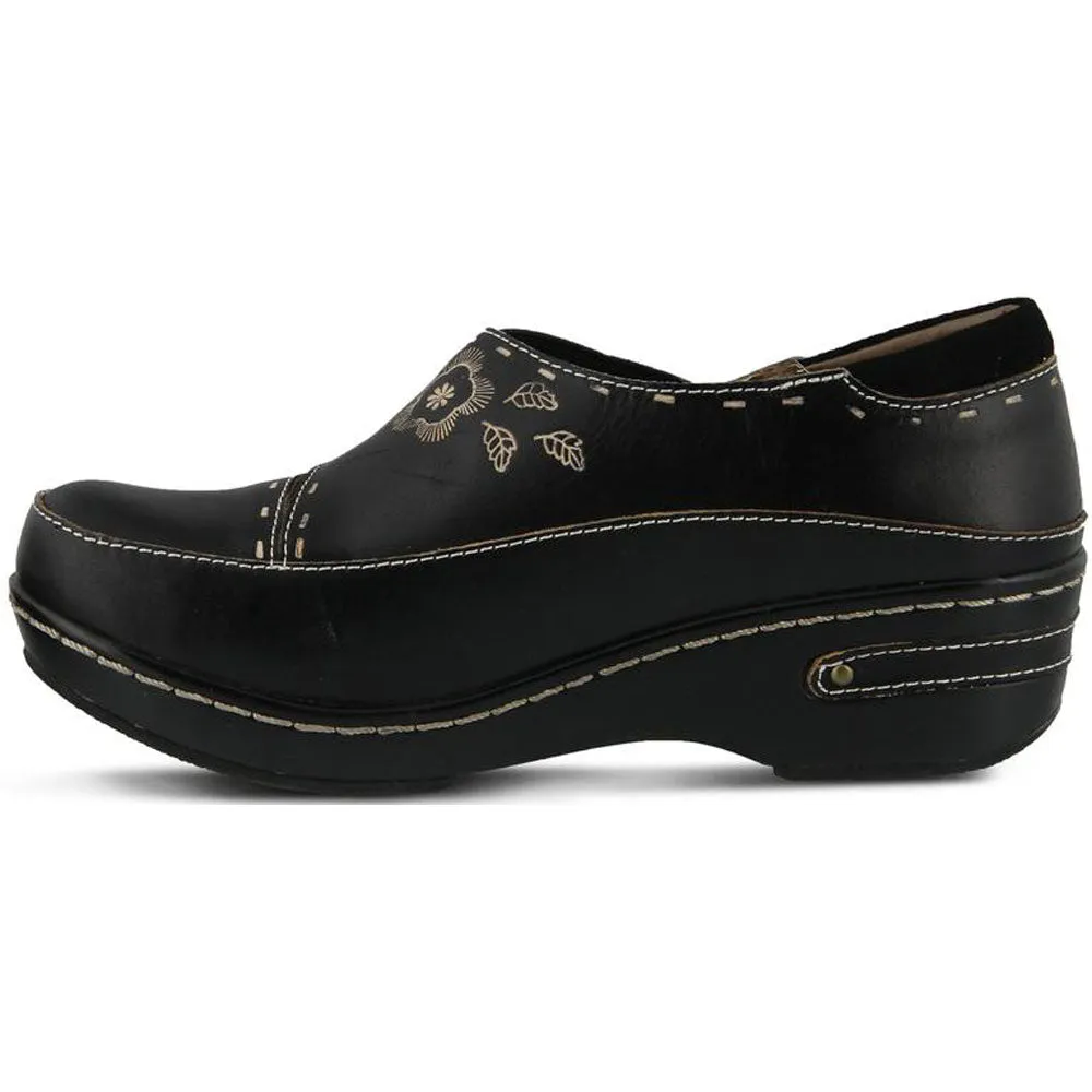 Spring Step Burbank Black Leather (Women's)