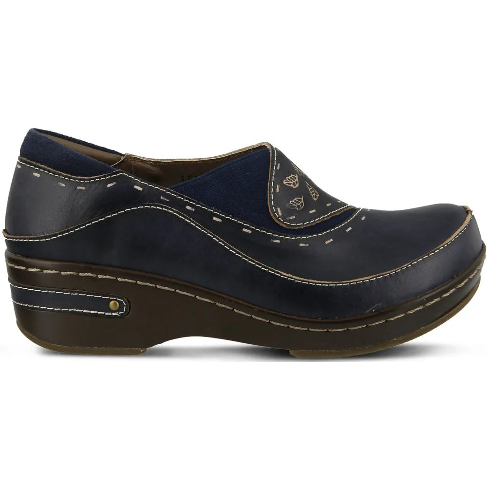 Spring Step Burbank Navy Leather (Women's)