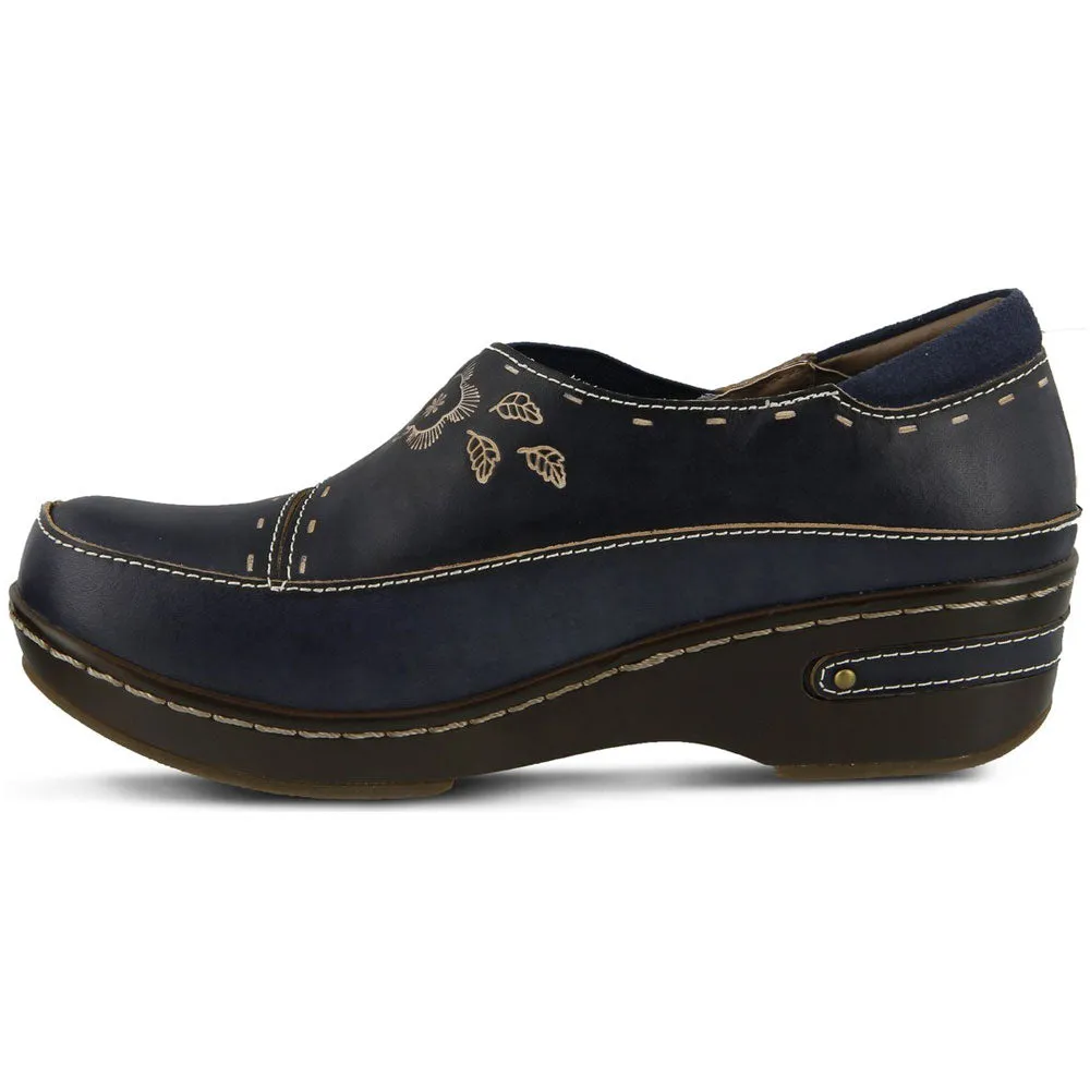 Spring Step Burbank Navy Leather (Women's)