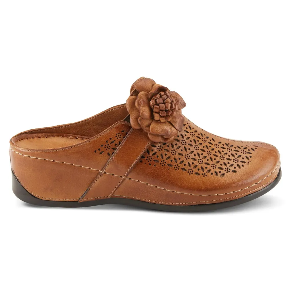 Spring Step Lilybean Camel Leather Clog (Women's)