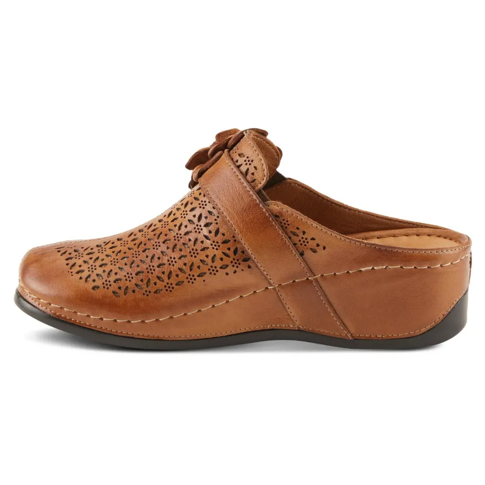 Spring Step Lilybean Camel Leather Clog (Women's)