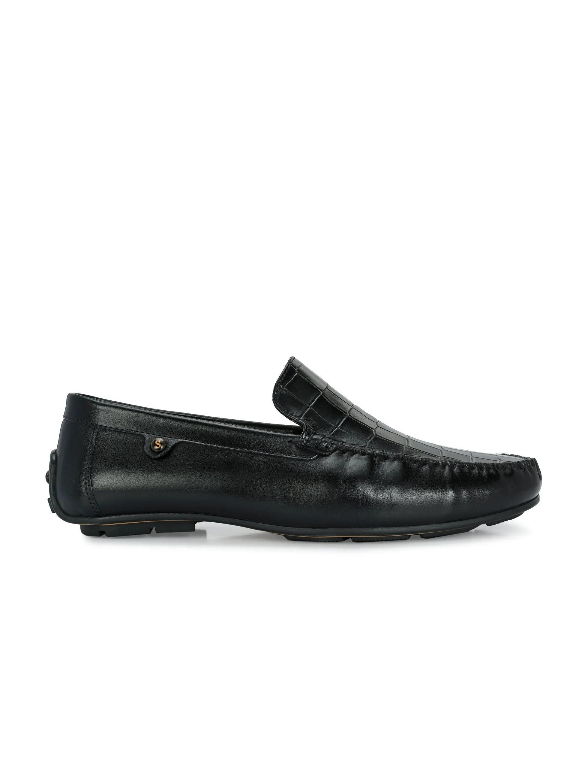 Stan Black Driving Loafers