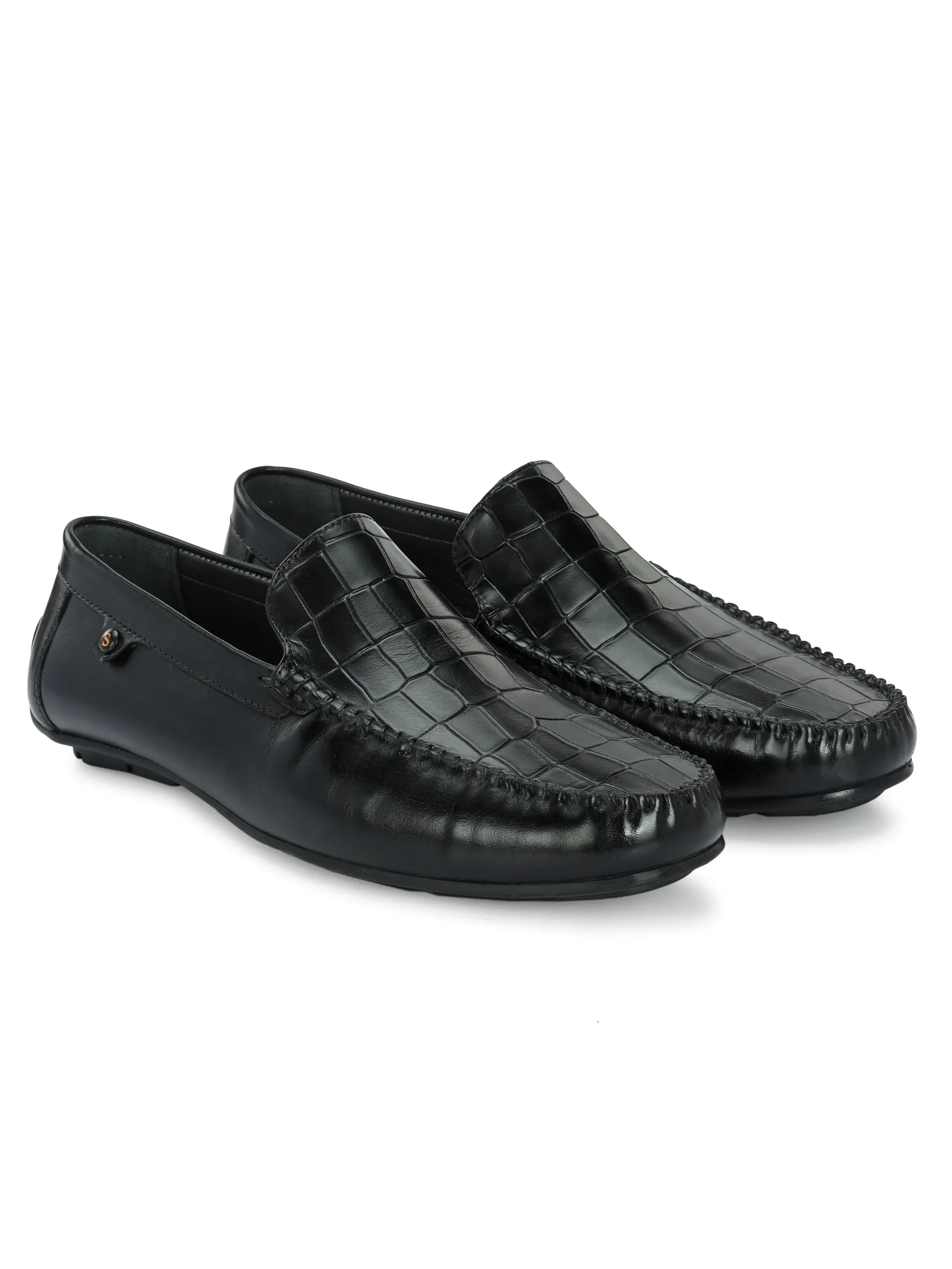 Stan Black Driving Loafers