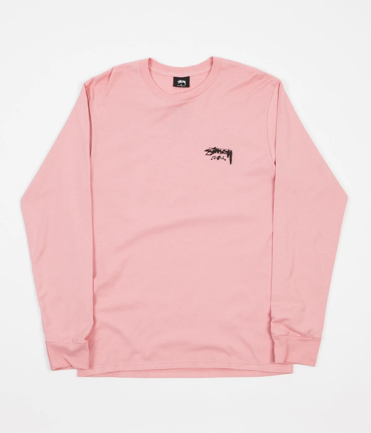 Stussy Sound Odyssey Long Sleeve T-Shirt - Dusty Rose