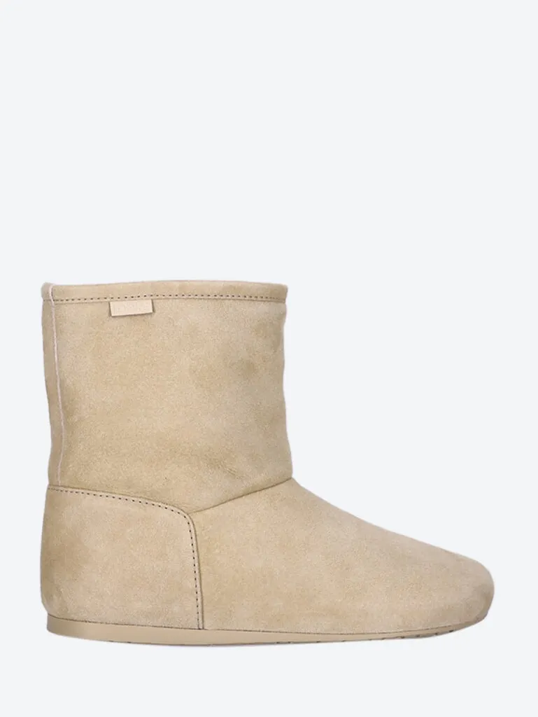 Suede shearling lago boots