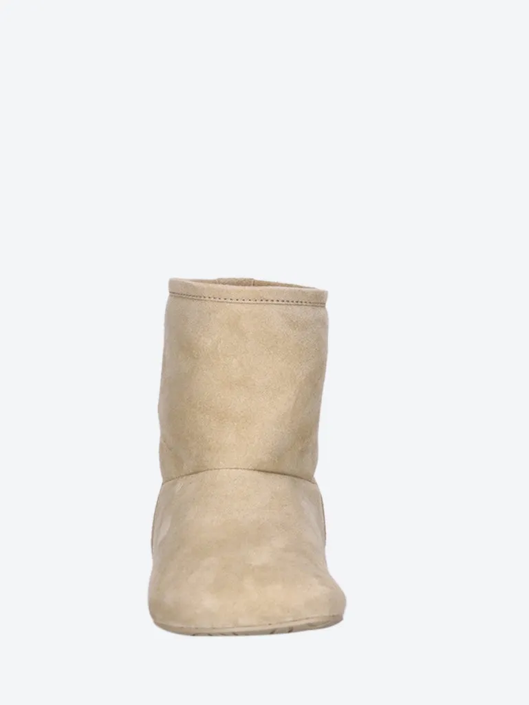 Suede shearling lago boots