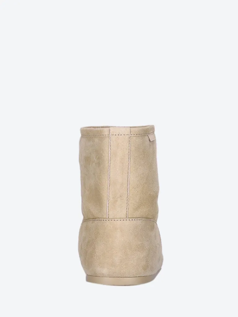 Suede shearling lago boots