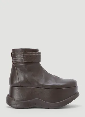 Sunnei Platform Leather Boots