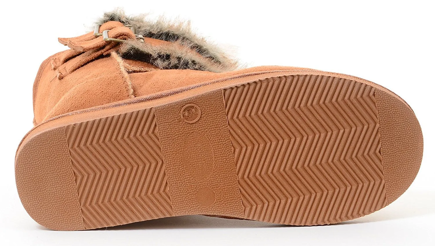 Super Furry Shearling Flat Eskimo Boots Women's Vegan Suede