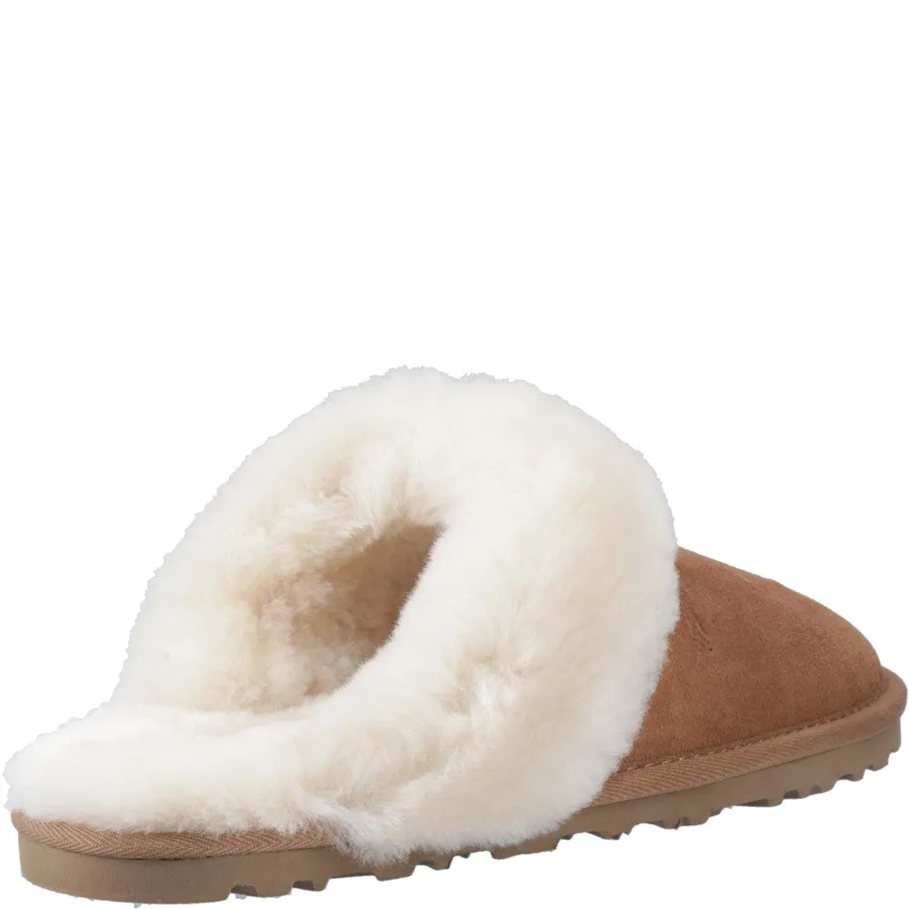 Tan Samantha Mule Slippers