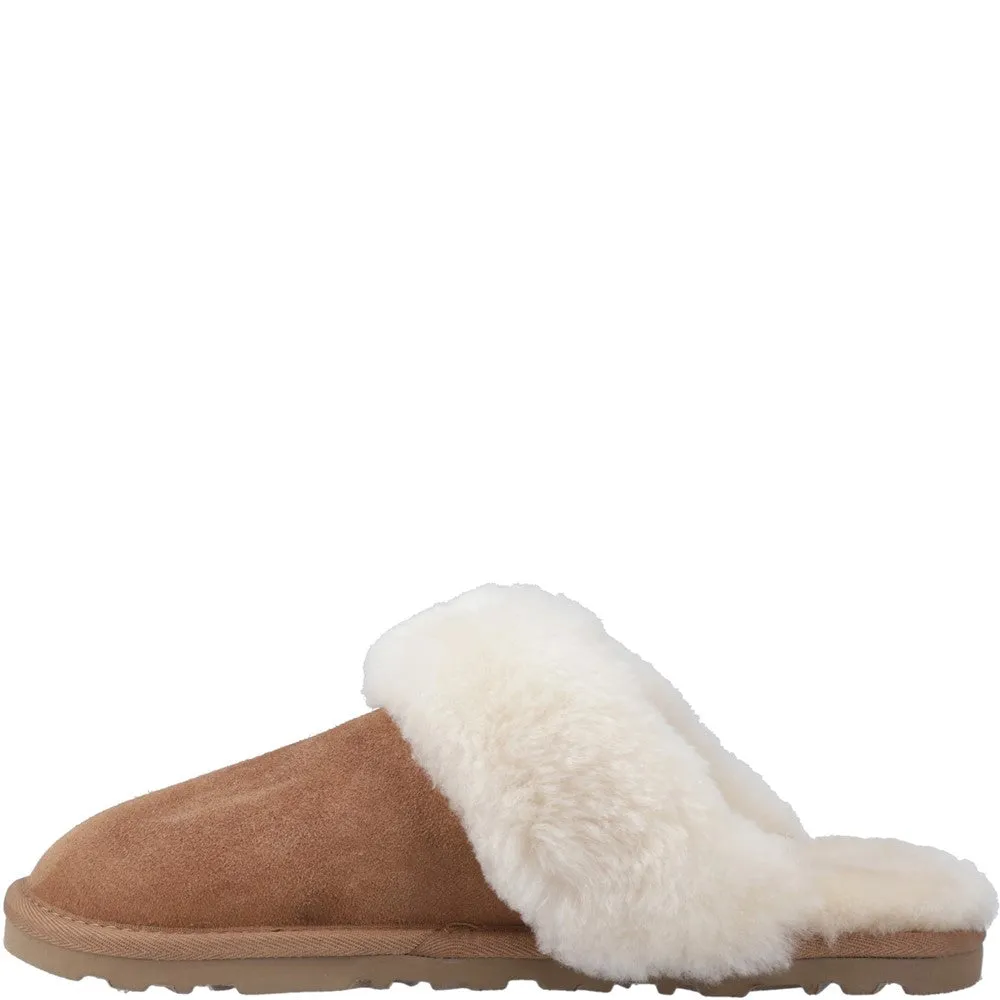 Tan Samantha Mule Slippers