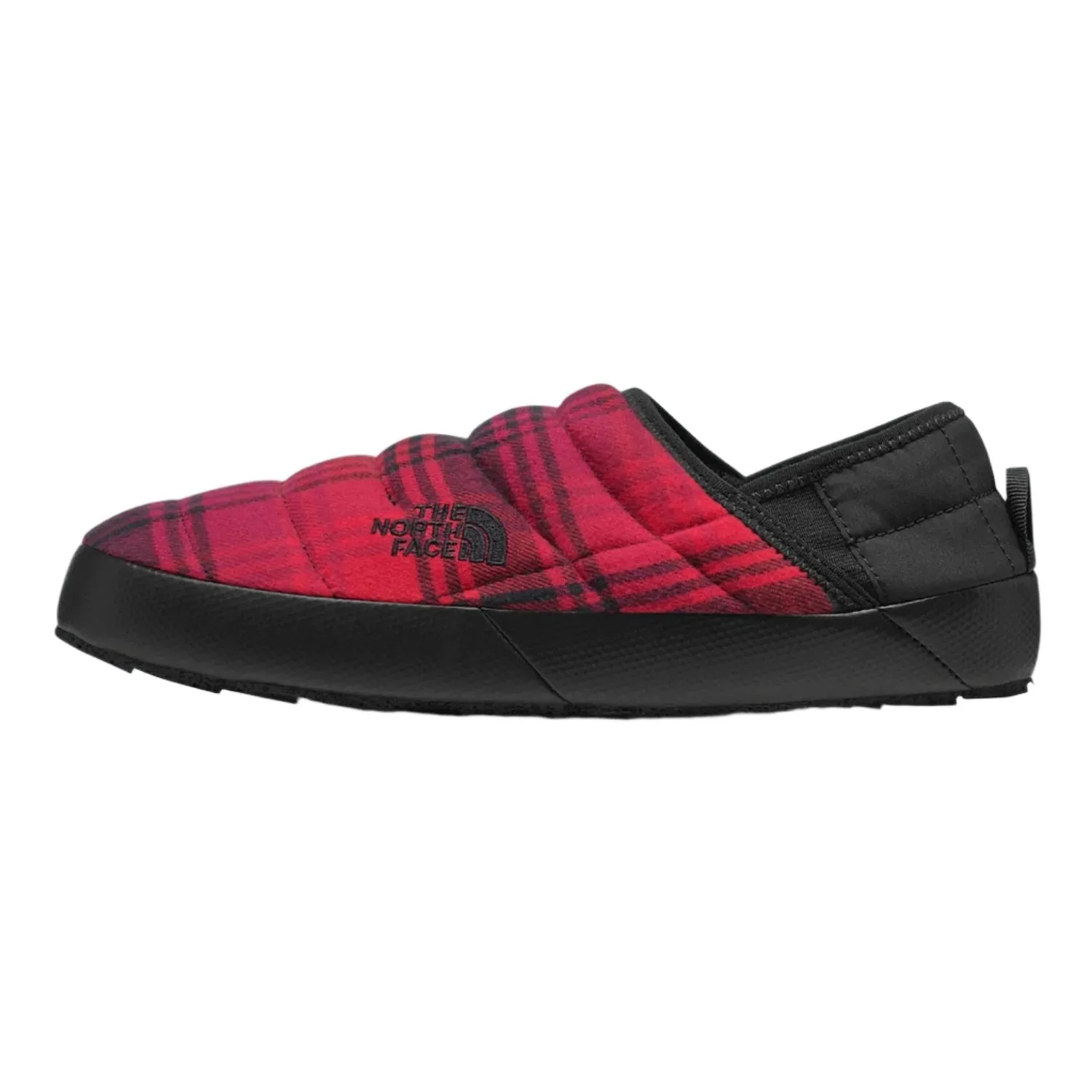 The North Face Men's ThermoBall Traction Mule V Novelty Bootie Red Yarn Dye Plaid/Black