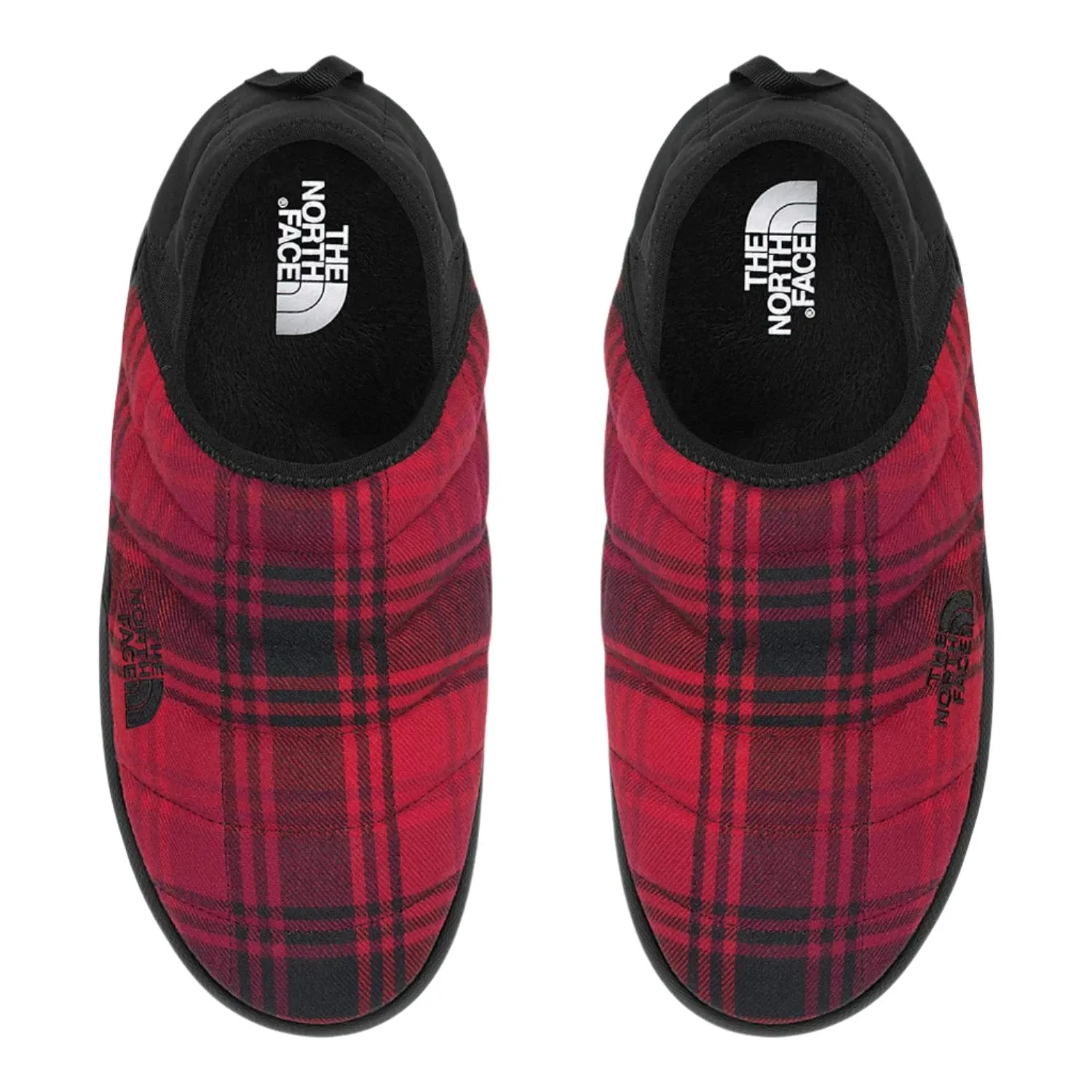 The North Face Men's ThermoBall Traction Mule V Novelty Bootie Red Yarn Dye Plaid/Black