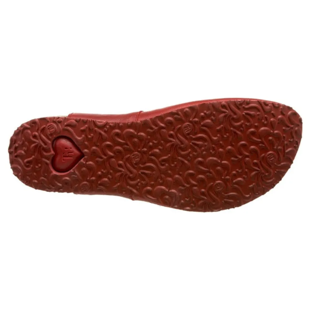 Think! Julia Red Leather Clog (Women's)