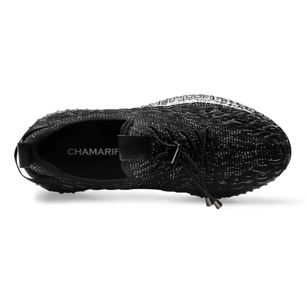 This item only ships to the United States - 7 CM / 2.76 Inches CMR CHAMARIPA Elevator Sneakers Black Height Increasing Sneakers