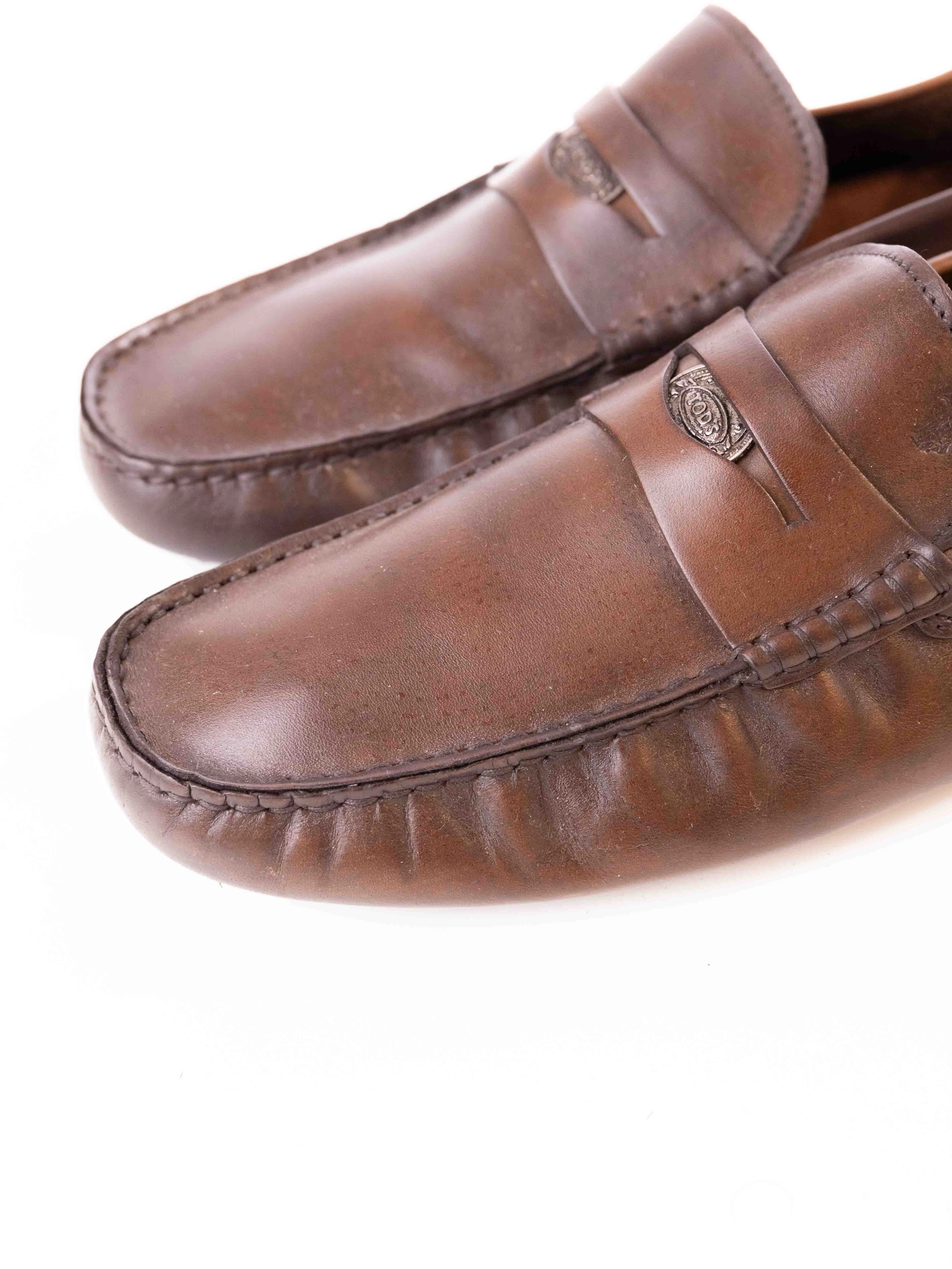 Tod's City Gommino Driving Shoes in Leather - Brown