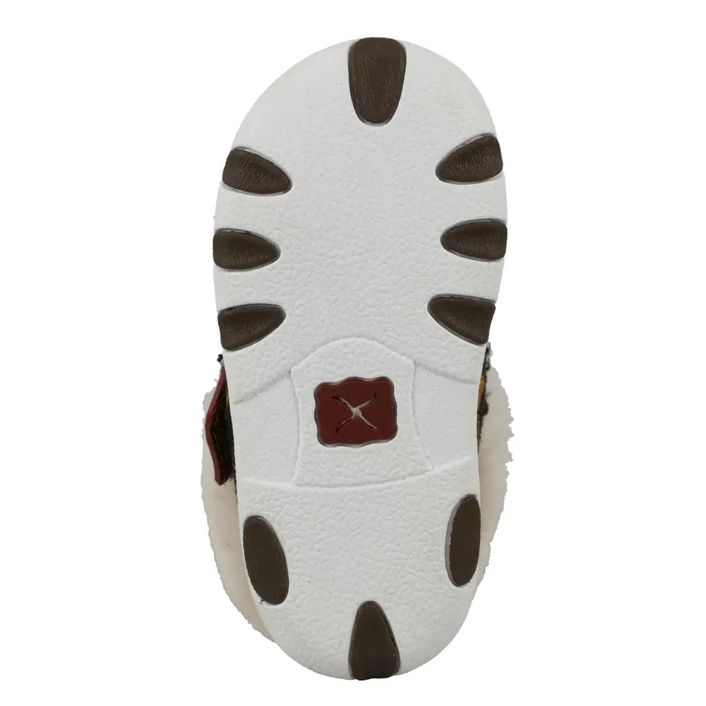 Twisted X Infant and Toddler Cheetah Print Driving Moc ICA0025