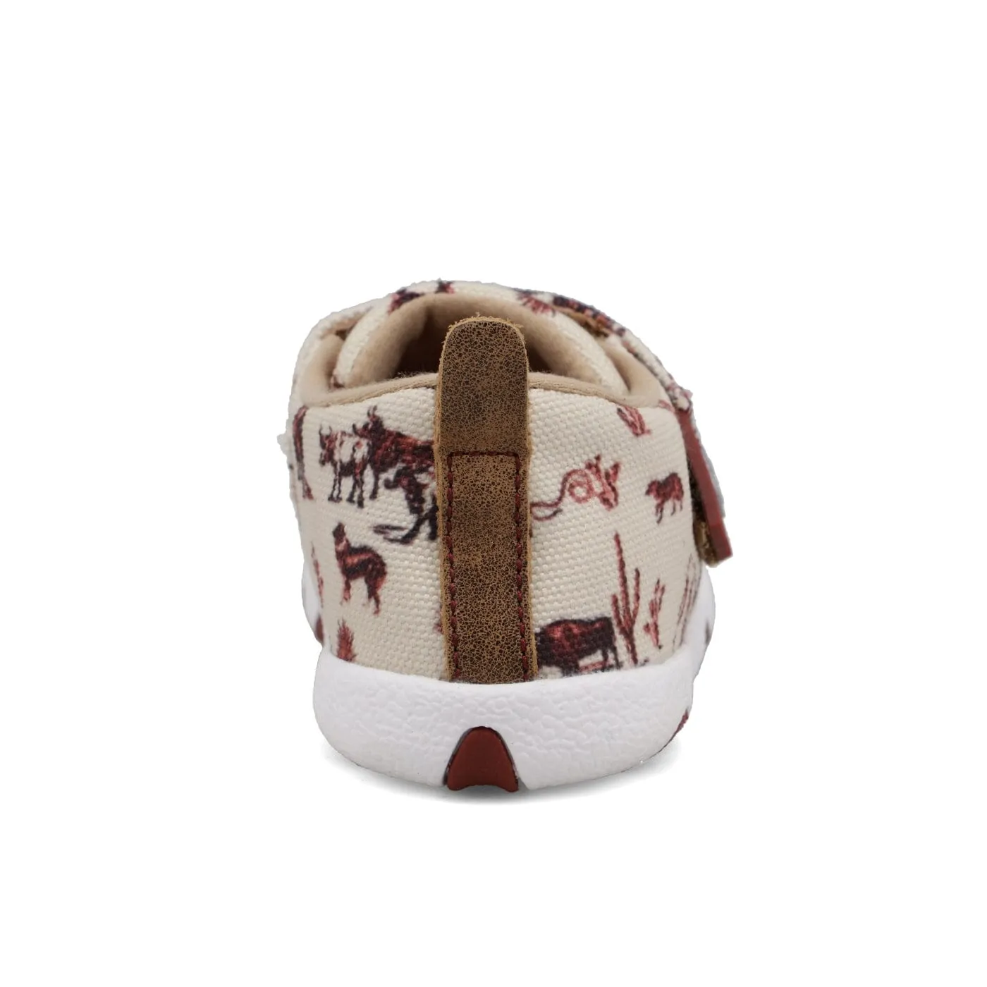 Twisted X Infant Maroon & Ivory Driving Moc Shoe ICA0028