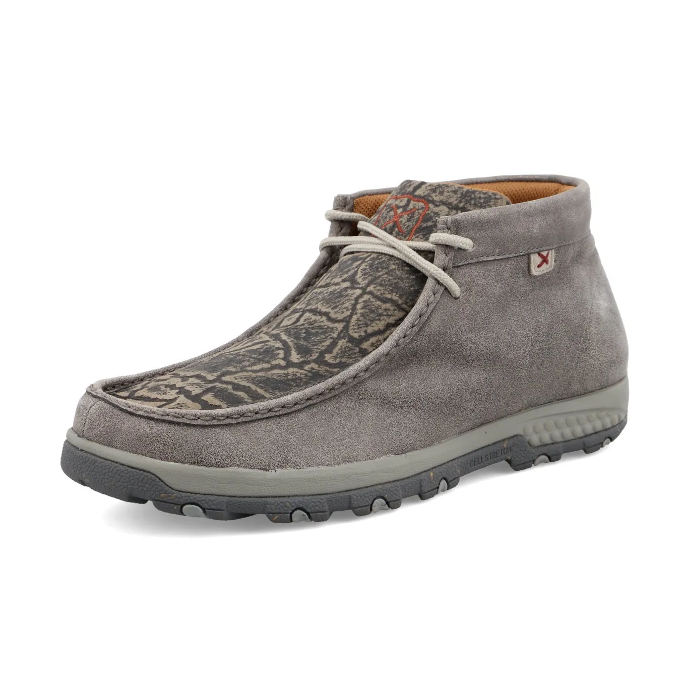 Twisted X Men's Driving Moc- Grey and Grey Elephant