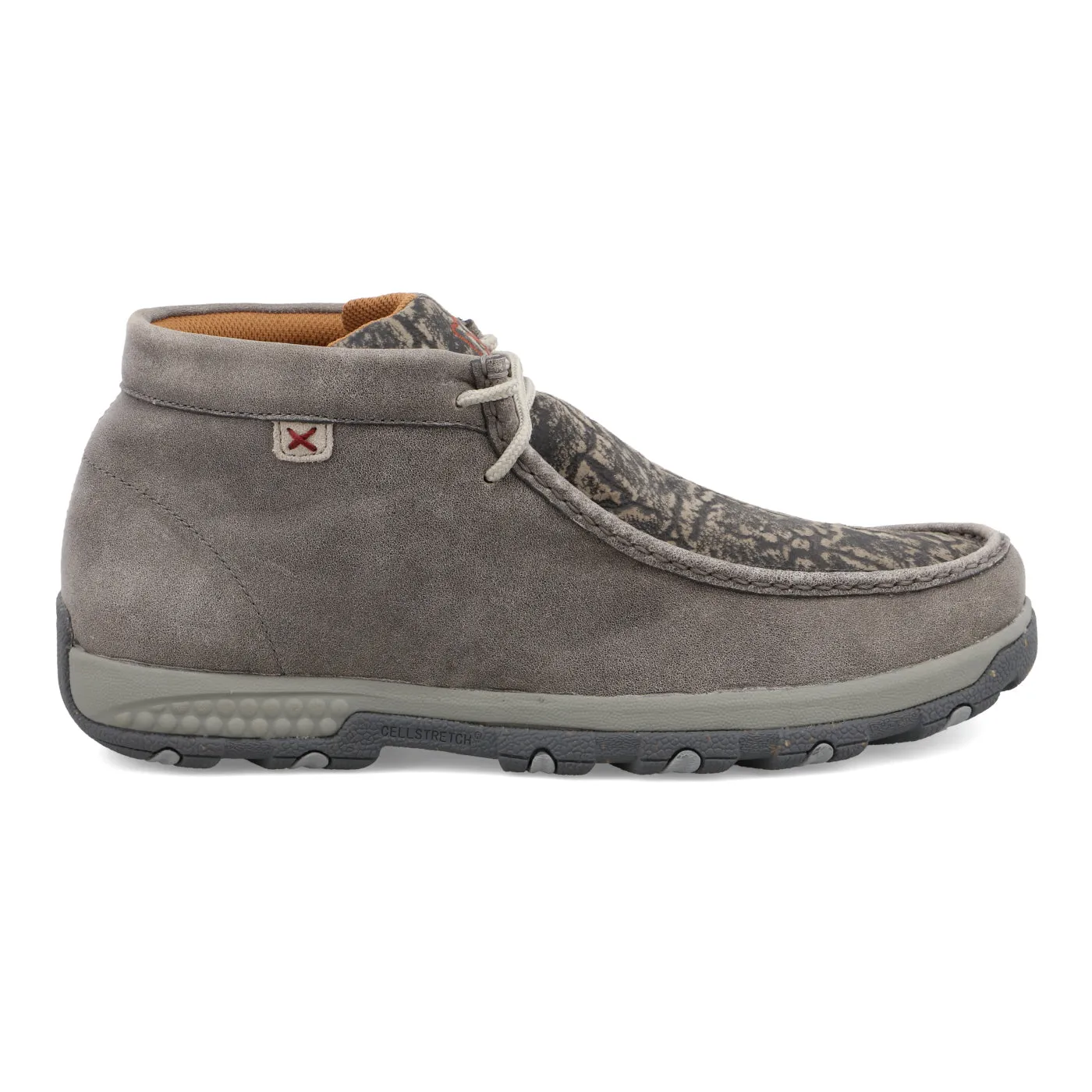 Twisted X Men's Driving Moc- Grey and Grey Elephant