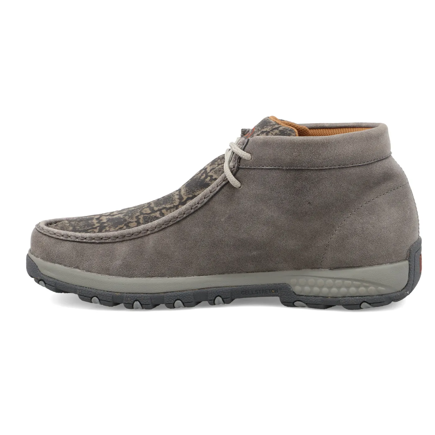 Twisted X Men's Driving Moc- Grey and Grey Elephant