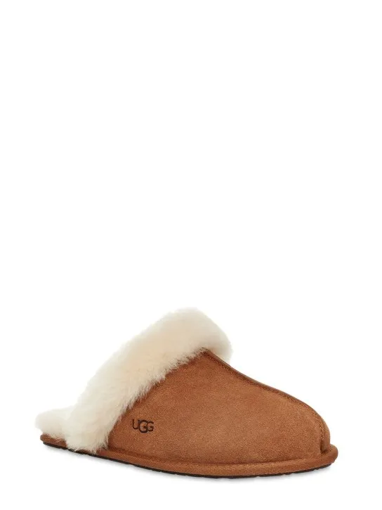 Ugg   10mm Scuffette II suede &amp; shearling mule 