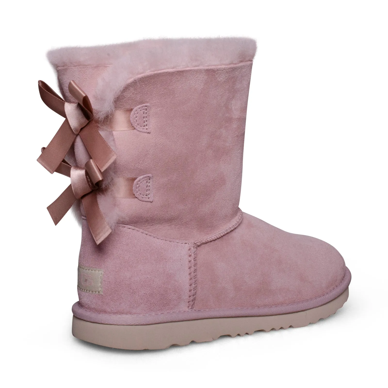 UGG Bailey Bow II Rose Grey Boots - Youth