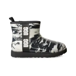 UGG Classic Clear Mini Marble Black Boots - Women's