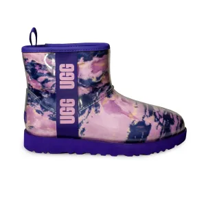 UGG Classic Clear Mini Marble Violet Night Boots - Women's