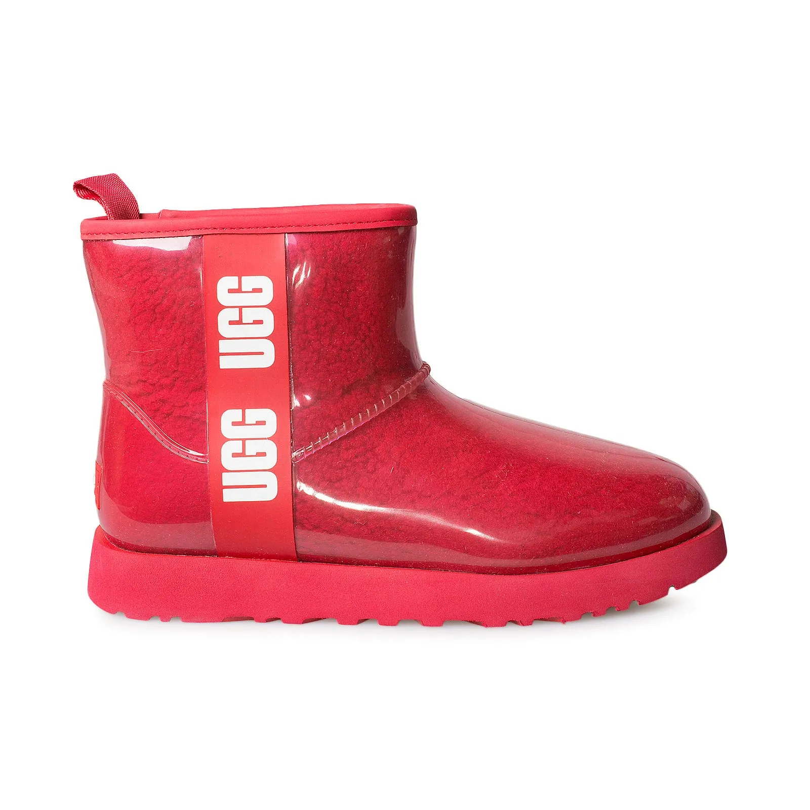 UGG Classic Clear Mini Ribbon Red Boots - Women's