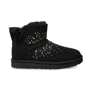 UGG Classic Galaxy Bling Mini Black Boots - Women's